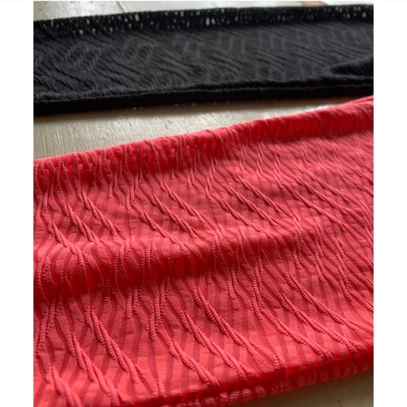 easel : bicolored sheer textured leggings - Picture 3 of 9